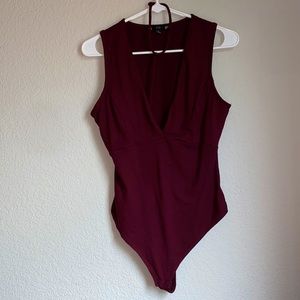 V Neck Bodysuit